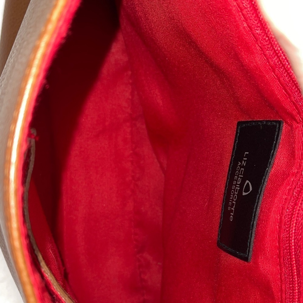 Liz Claiborne Brown Vegan Leather Shoulder Bag - Picture 2 of 6
